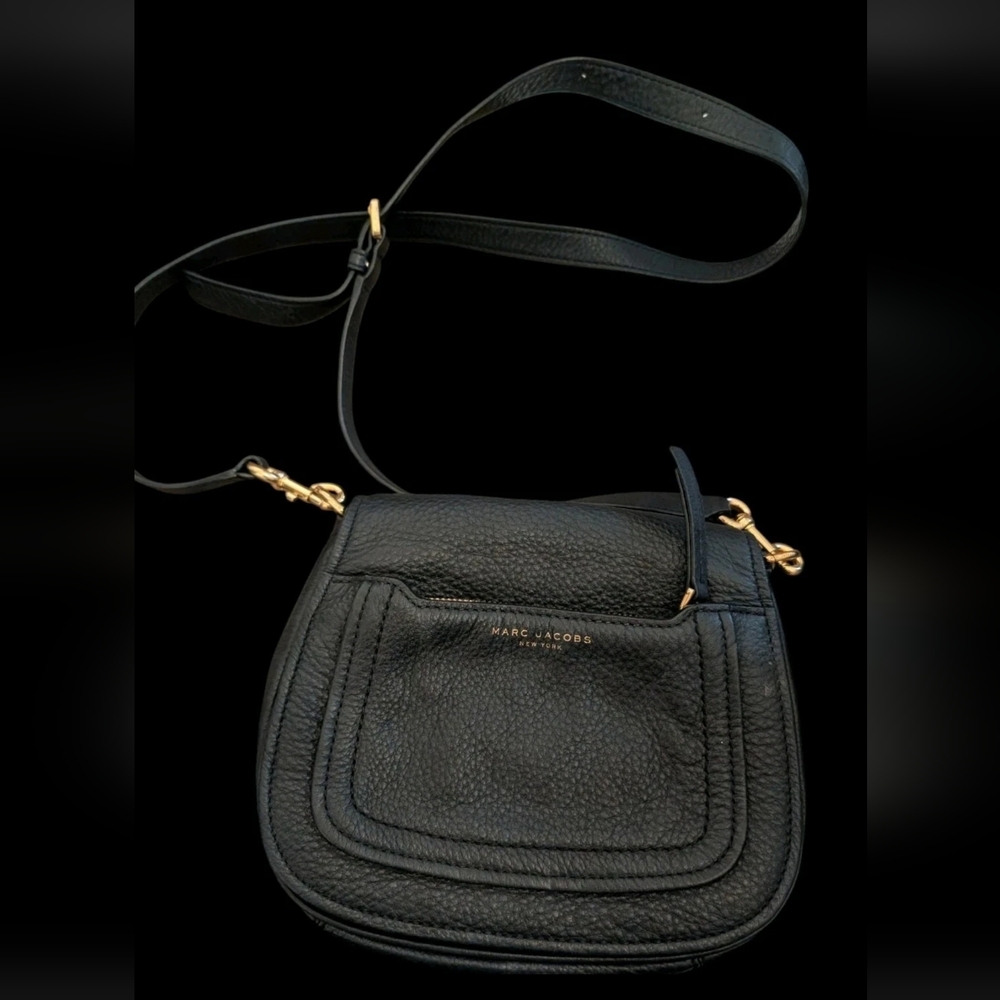 Marc Jacobs Empire City Black Leather Crossbody Bag